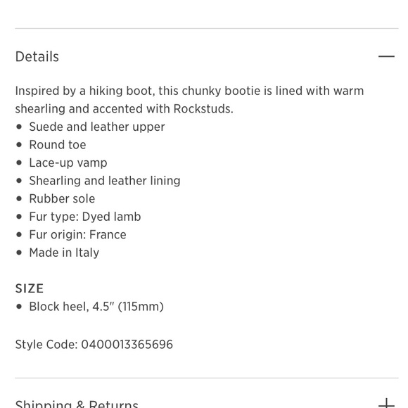 Valentino Garavani Shearling-Lined Block Heeled Booties - Picture 5 of 5